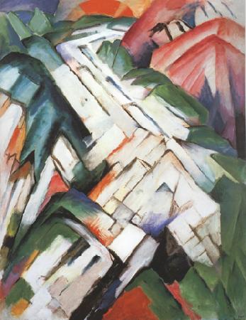 Franz Marc Mountains (mk34) oil painting picture